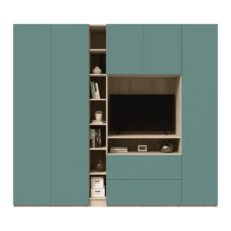 Perete TV și comoda suspendata: mobilier de living modern și minimalist