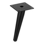 Riex GS52 Picior de mobilier H170, negru mat 1