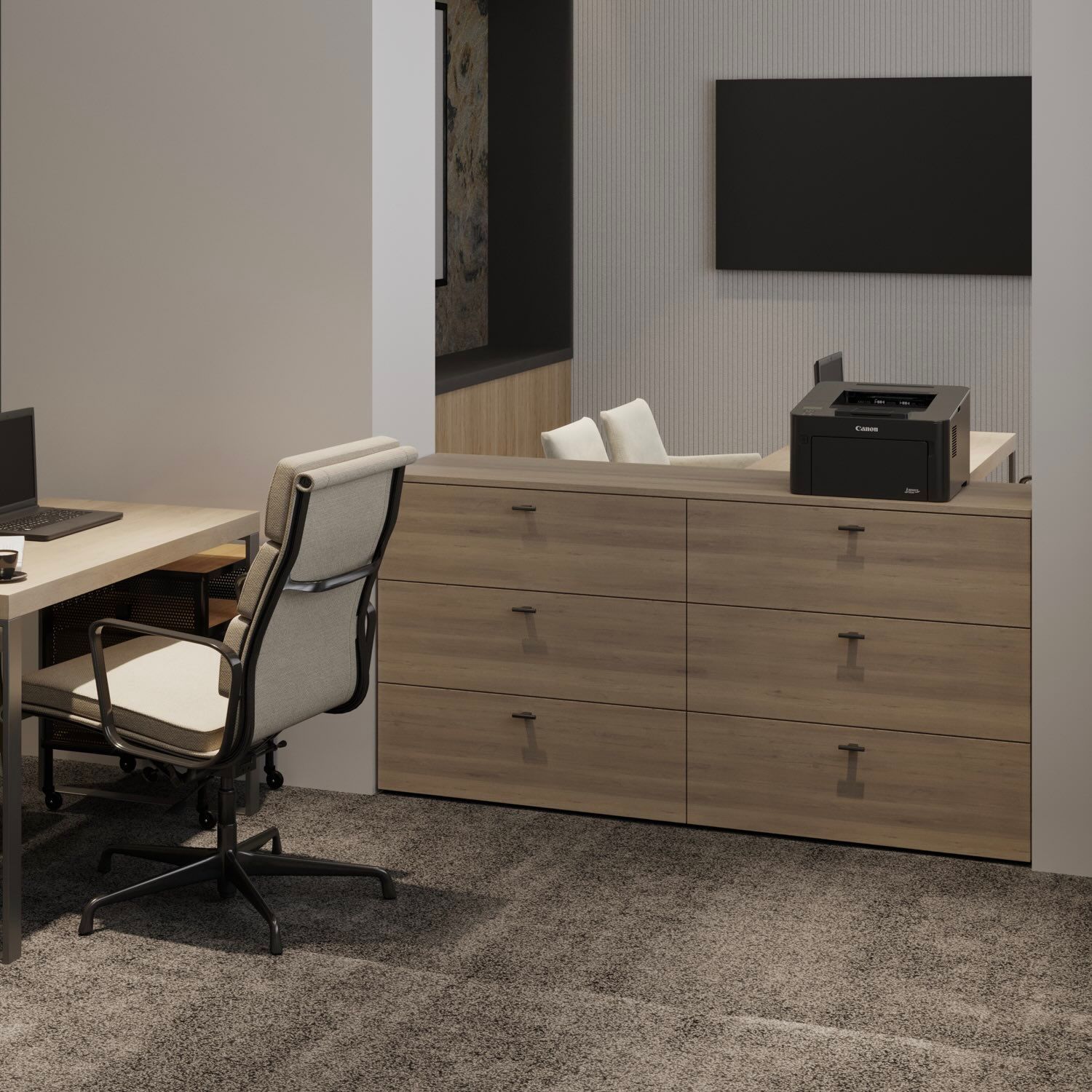 Comodă TERRA 1 cu 6 sertare din laminat