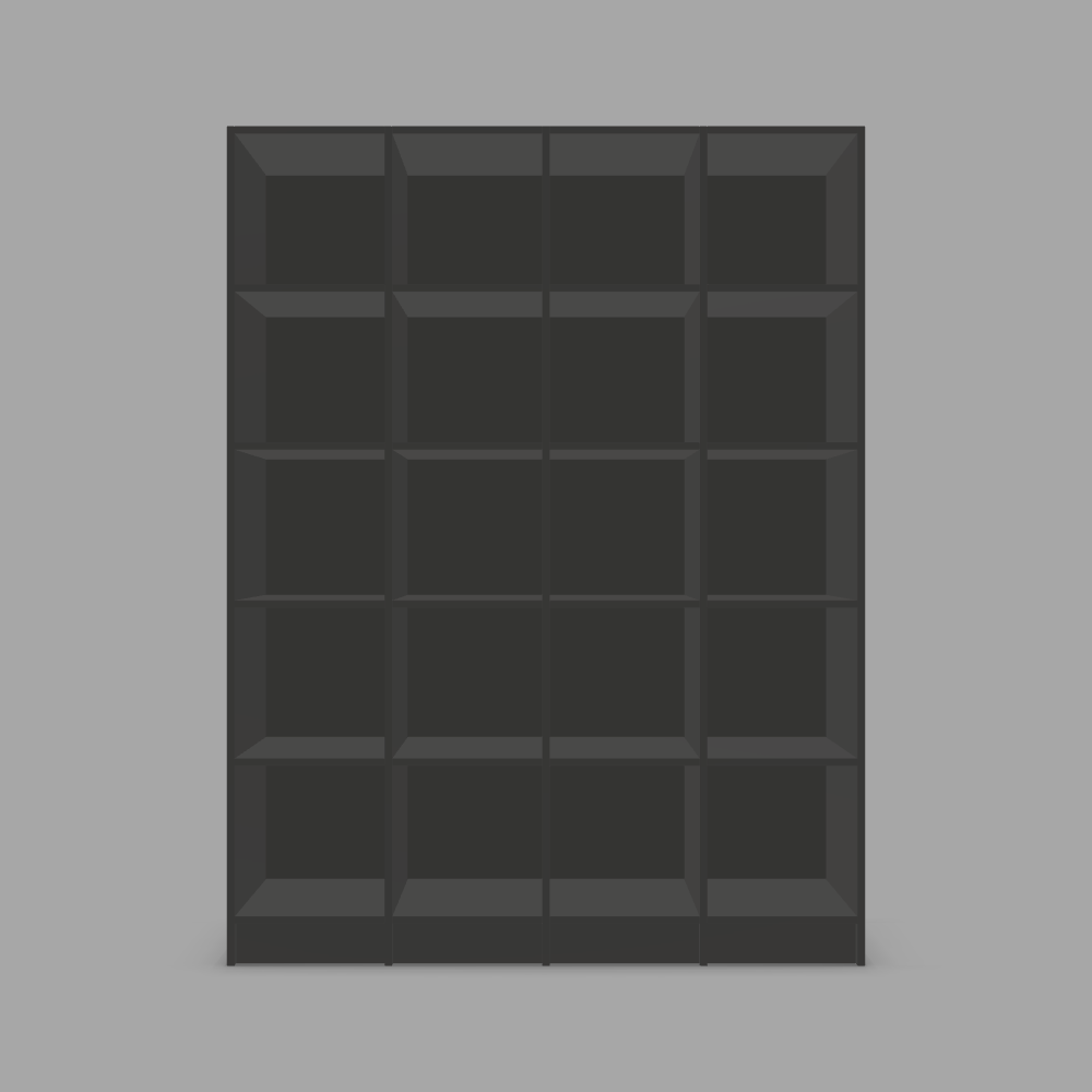 Bibliotecă configurabilă cu rafturi deschise decor lemn pentru depozitare 3