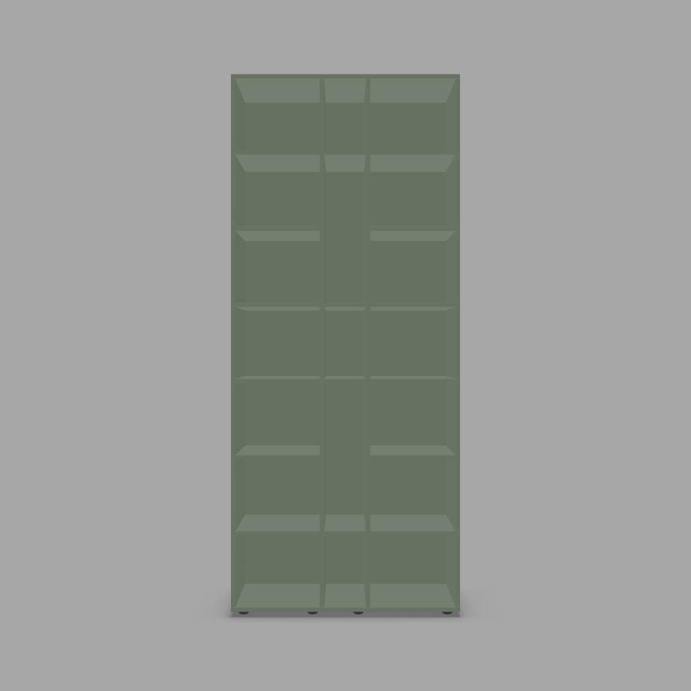 Bibliotecă pentru cărți configurabilă cu 3 coloane 3