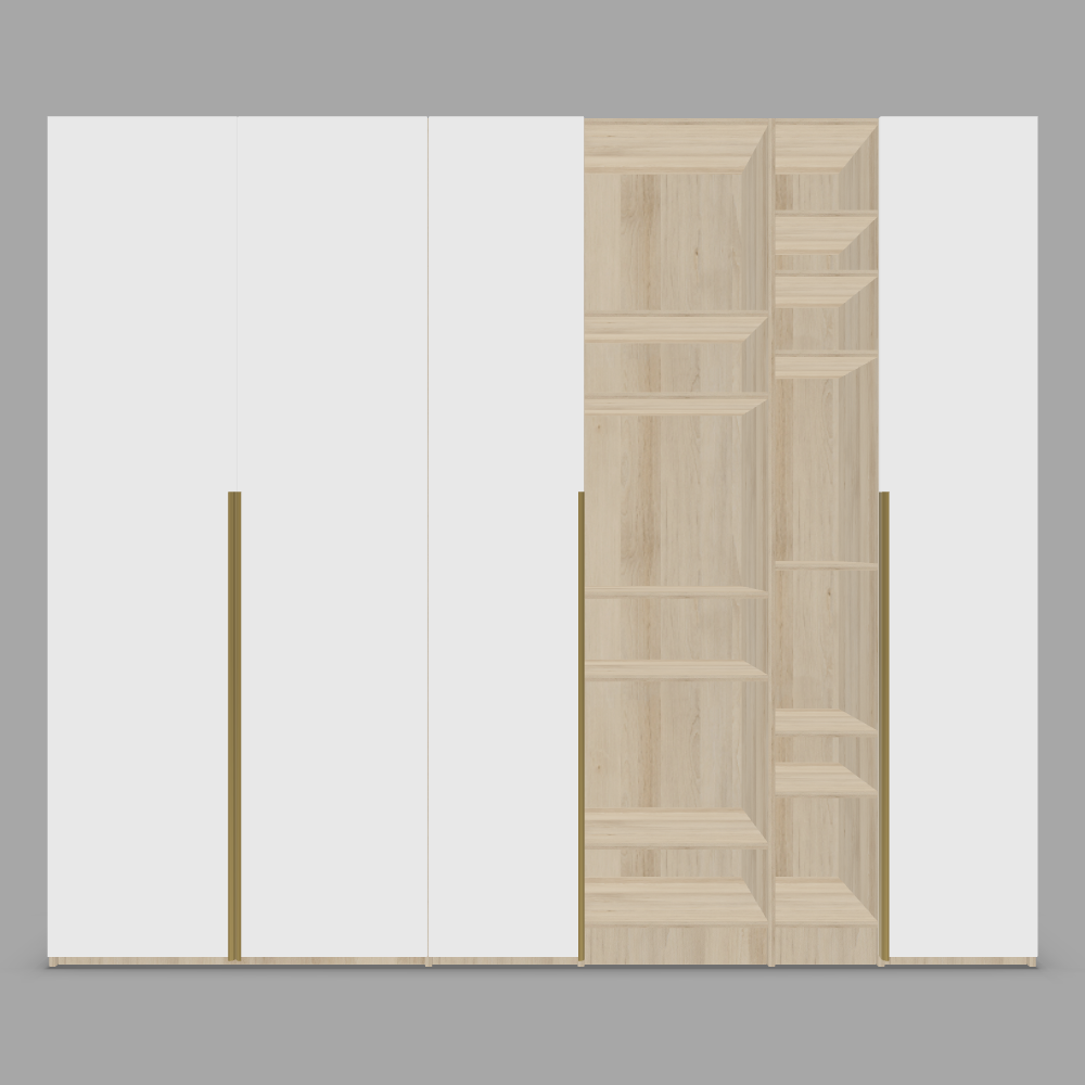 Dressing configurabil cu usi si rafturi din laminat 3