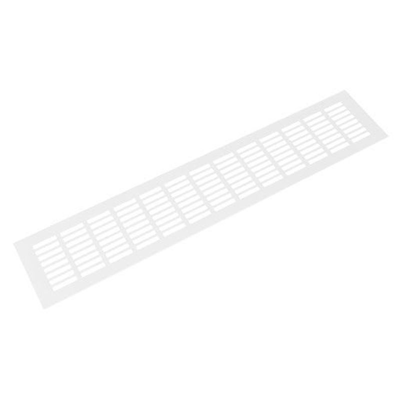Riex GV44 Grilă de ventilație din aluminiu, 100x500 mm, albă