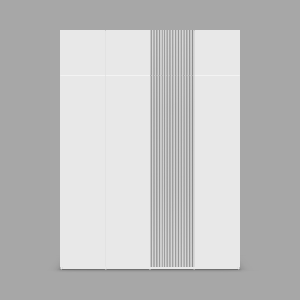 Dressing PURA din MDF căntuit cu o ușă din MDF vopsit riflat 3