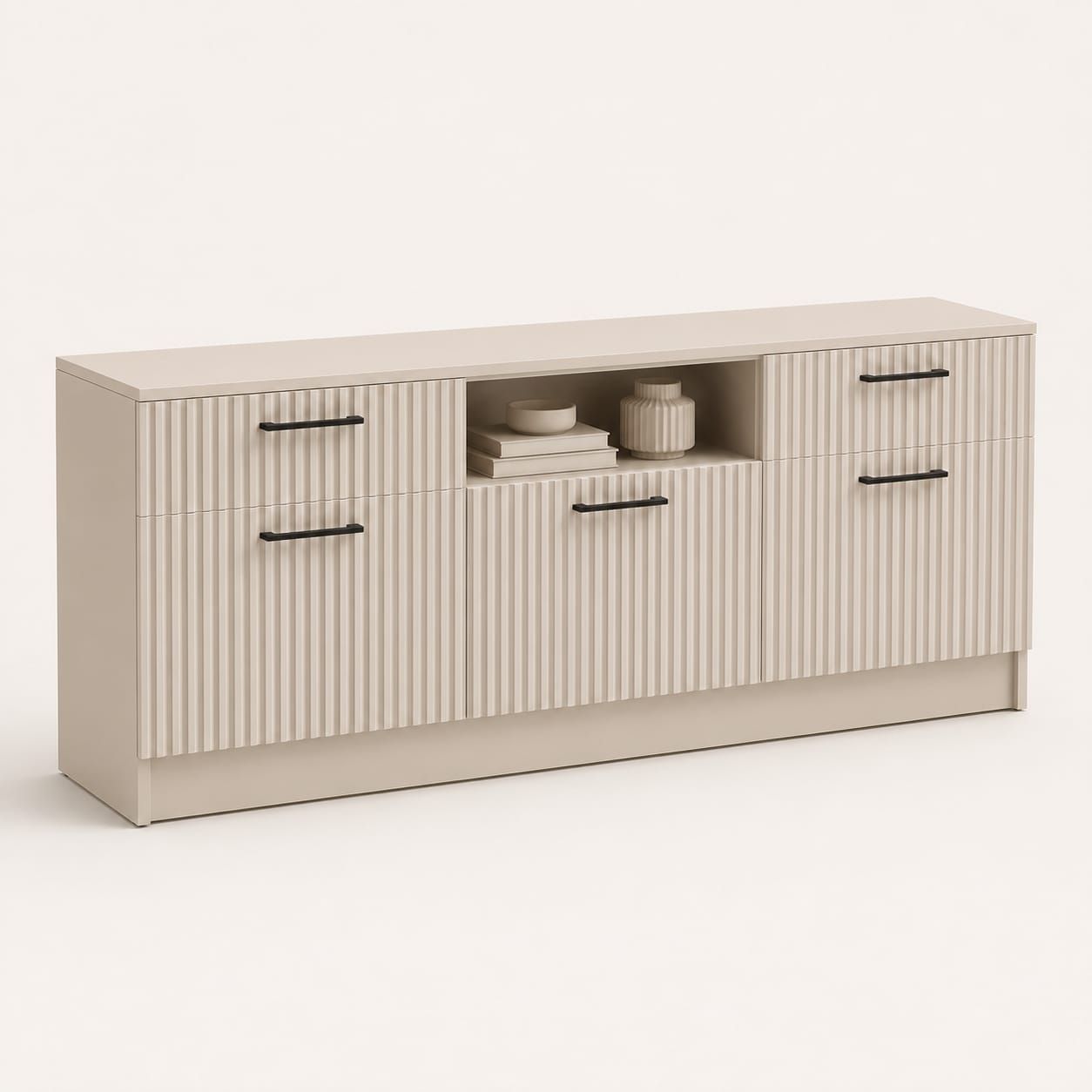 Comoda living configurabila din MDF riflat 2