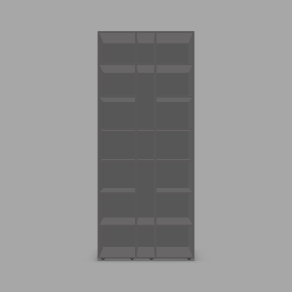 Bibliotecă pentru cărți configurabilă cu 3 coloane 3