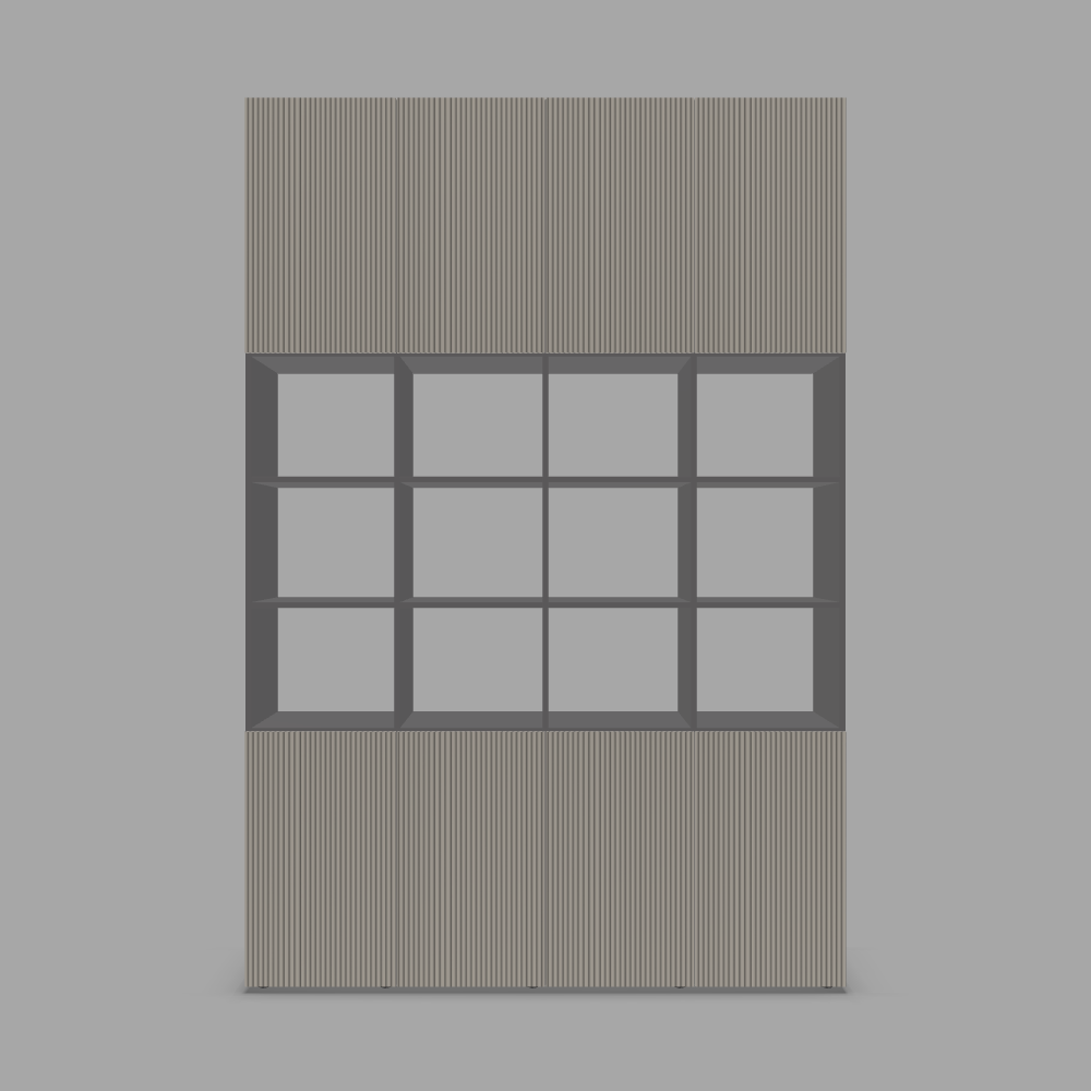 Separator de cameră Configurabil cu uși  MDF Vopsit 3