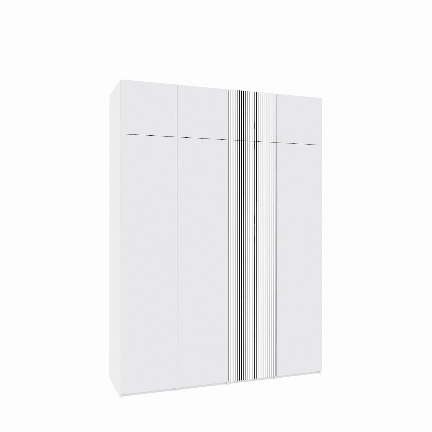 Dressing PURA din MDF căntuit cu o ușă din MDF vopsit riflat