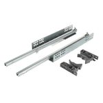 Riex NU04 Glisiere ascunse, extracție parțială, amortizare, 25 kg, 400 mm, reglaj 1D 1
