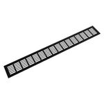 Riex GV44 Grilă de ventilație din aluminiu, 80x600 mm, negru mat 1