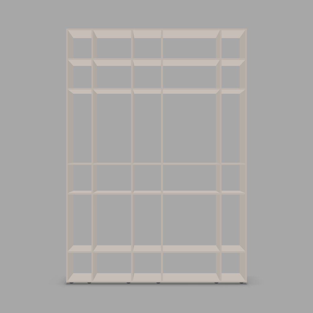 Separator cameră înalt, simplu fără uși 3