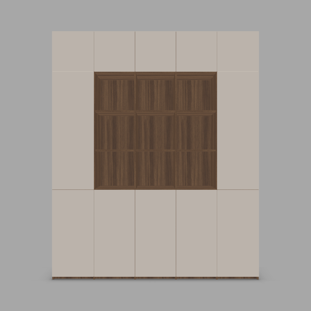 Dulap depozitare configurabil cu usi si rafturi din laminat  3