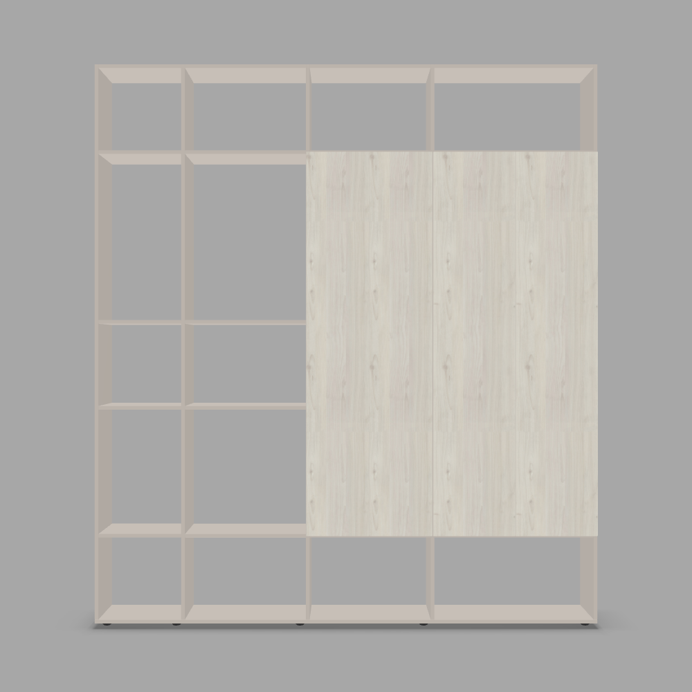 Separator cameră înalt, cu uși 3