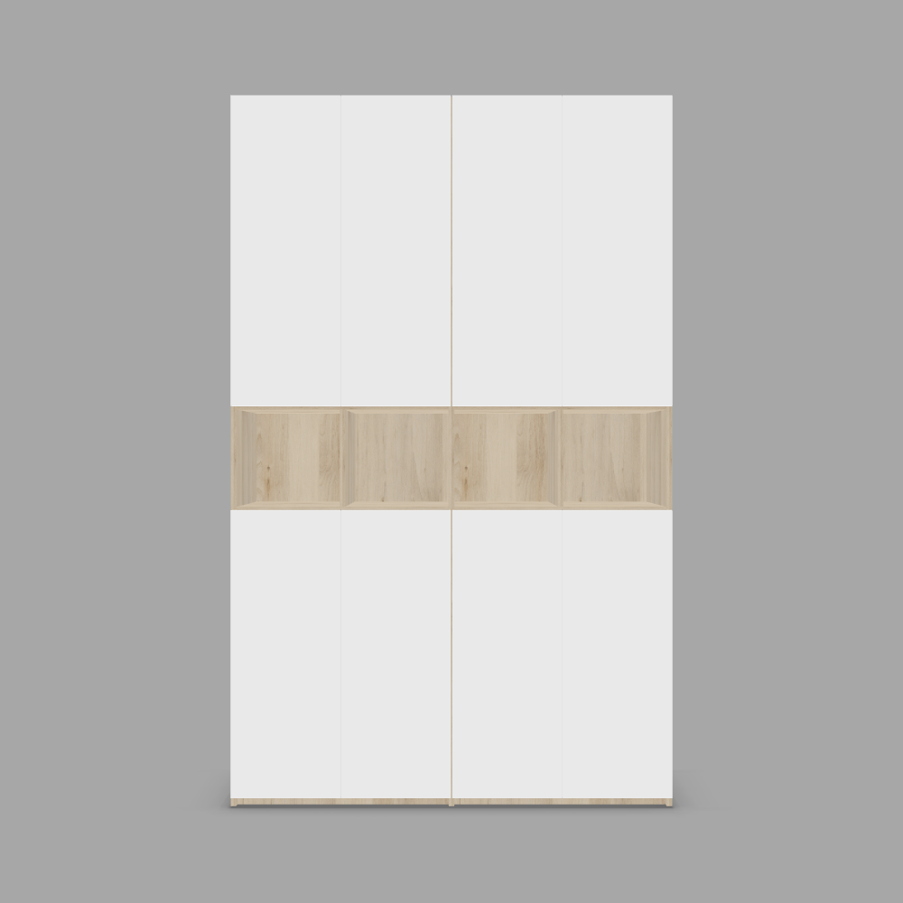 Dulap depozitare configurabil, cu rafturi orizontale deschise 3