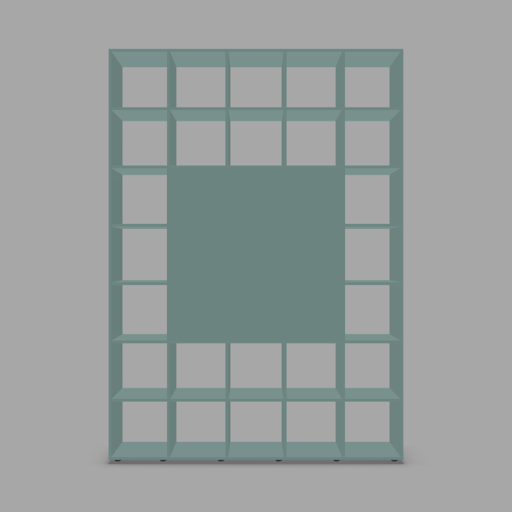 Separator de cameră cu uși centru 3