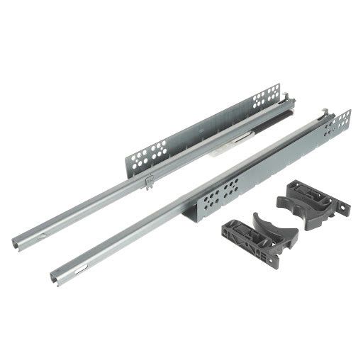 Riex NU04 Glisiere ascunse, extracție parțială, amortizare, 25 kg, 450 mm, reglaj 1D