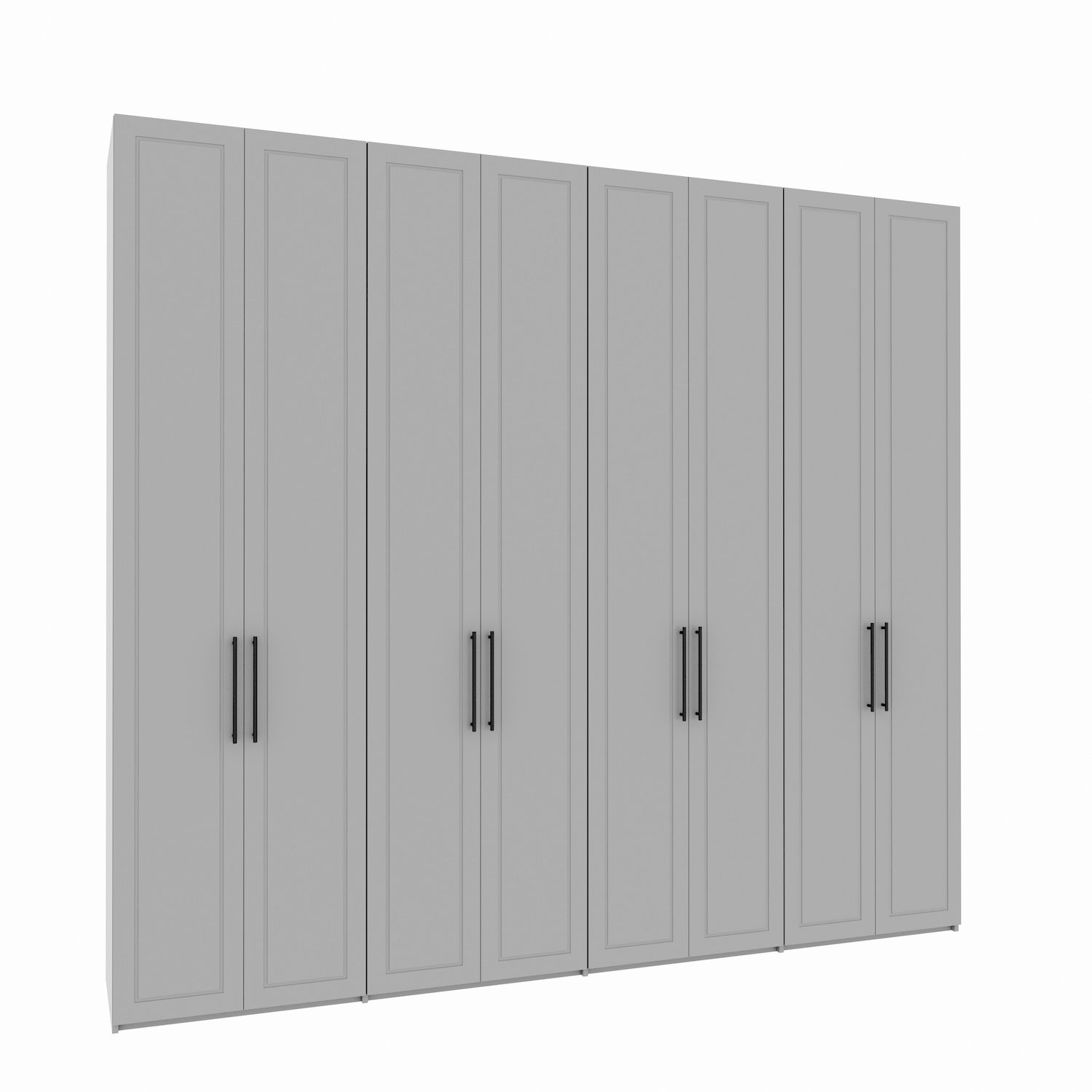 Dressing ELYSIA cu 8 uși din MDF vopsit frezat