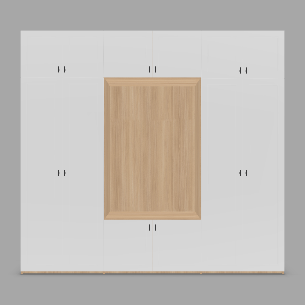 Dulap hol configurabil cu zonă deschisă, banchetă șezut 2 3