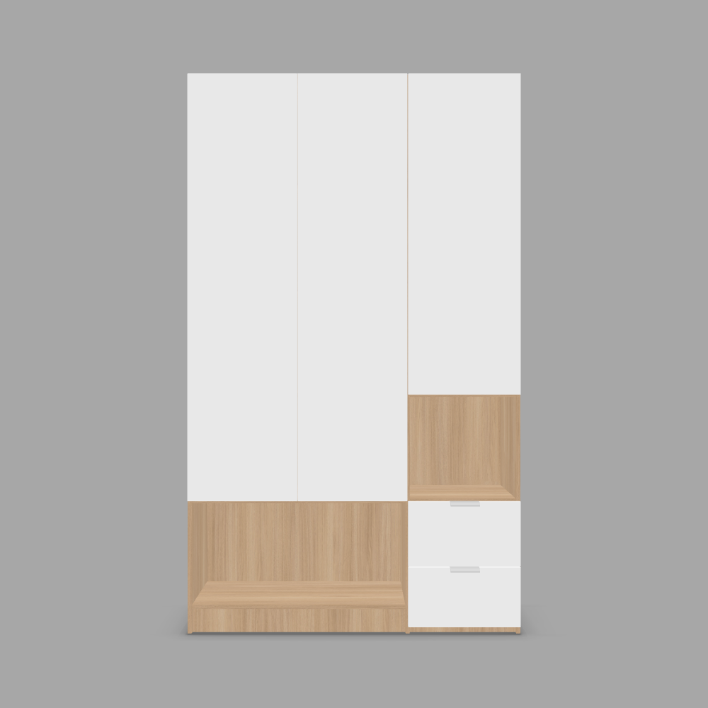 Dulap depozitare configurabil cu usi si sertare din laminat 3